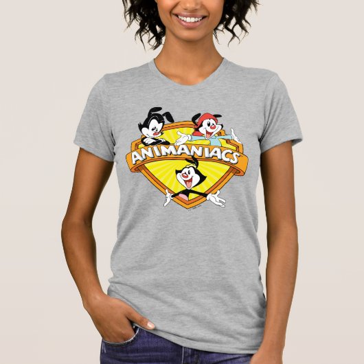 T-shirt Animaniacs | Warner Brothers & Sister WB Shield (Devant)