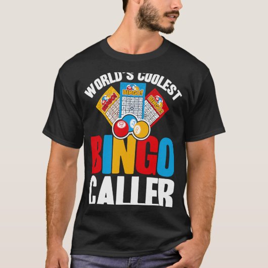 T-shirt Animateur de Bingo le Plus Cool du Monde de Joueur (Devant)