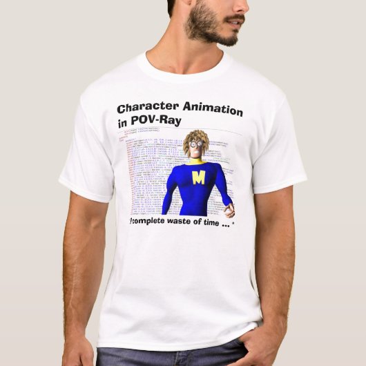 T-shirt Animation de caractère dans le POV-Rayon         (Devant)