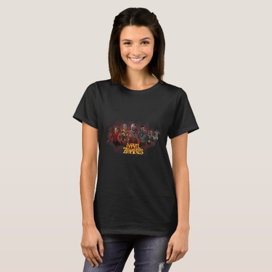 T-shirt Animation Zombies Undead Heroes And Villains  (Devant entier)