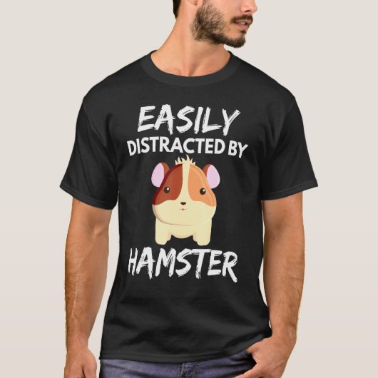 T-shirt Animau de hamster facilement distrait (Devant)