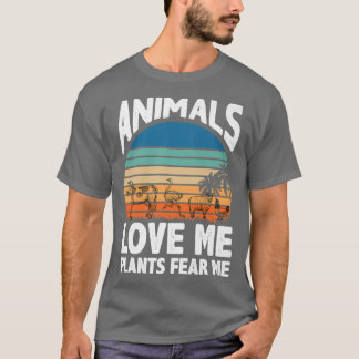 T-shirt Animaux Aimer M Plantes Craindre moi Végétal Alime