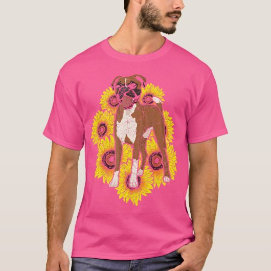 T-shirt Animaux Animaux de compagnie Boxer Lover Chien pro (Devant)