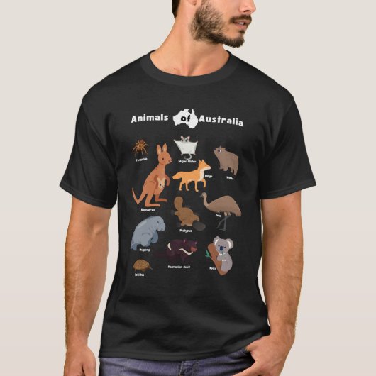 T-shirt Animaux australiens Aussie Wildlife (Devant)