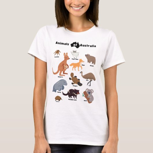 T-shirt Animaux australiens Aussie Wildlife (Devant)