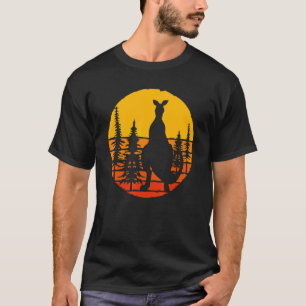 T-shirt Animaux australiens Kangaroo Retro Arbres forestie