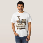 T-shirt Animaux, Bonjour, (Devant entier)