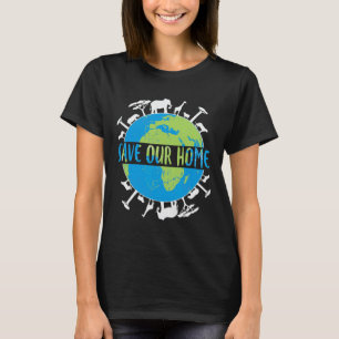 T-shirt Animaux Conservation de la faune Sauvez notre terr