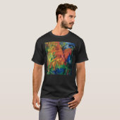 T-shirt Animaux Dans Un Paysage (1914) Par Franz Marc   (Devant entier)