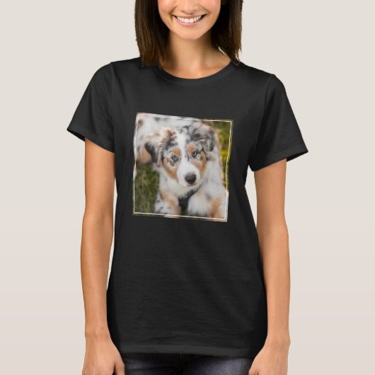 T-shirt Animaux de bébés cutest | Australian Shepherd Pupp (Devant)