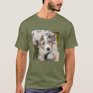 T-shirt Animaux de bébés cutest   Australian Shepherd Pupp