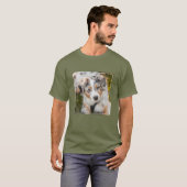 T-shirt Animaux de bébés cutest | Australian Shepherd Pupp (Devant entier)