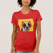 T-shirt Animaux de bébés cutest | Casques Terrier de Bosto (Devant)
