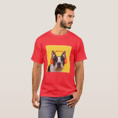 T-shirt Animaux de bébés cutest | Casques Terrier de Bosto (Devant entier)