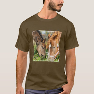 T-shirt Animaux de bébés cutest   Colt à cheval