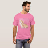 T-shirt Animaux de bébés cutest | Corgi rose Chiot (Devant entier)