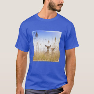 T-shirt Animaux de bébés cutest Deux jeunes cerfs à queu