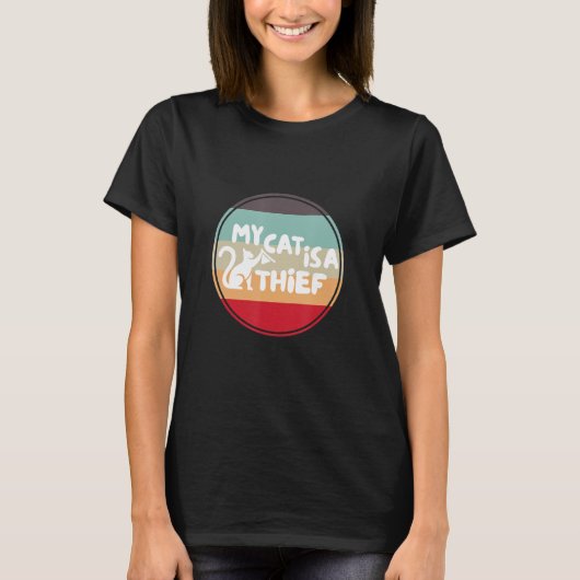 T-shirt Animaux de chat My Cat Thief (Devant)