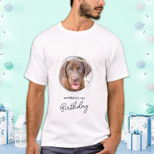 T-shirt Animaux de compagnie Photo Dog Anniversaire Person