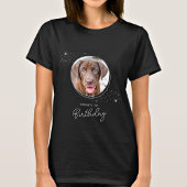 T-shirt Animaux de compagnie Photo Silver Stars Chien Anni