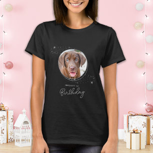 T-shirt Animaux de compagnie Photo Silver Stars Chien Anni