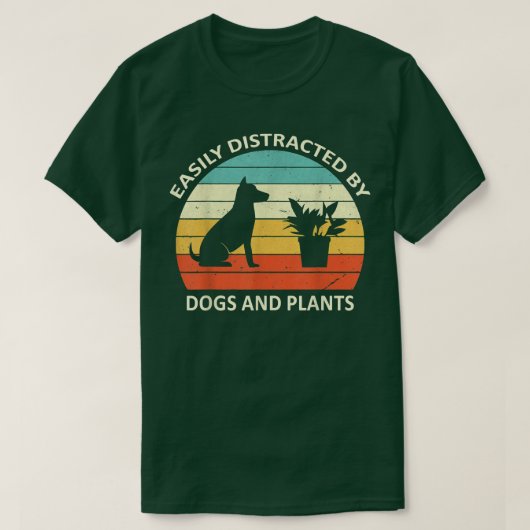 T-shirt Animaux de compagnie rétro facilement distrait Chi (Design devant)