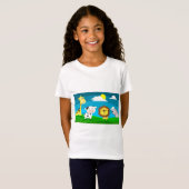 T-Shirt Animaux de dessin animé (Devant entier)