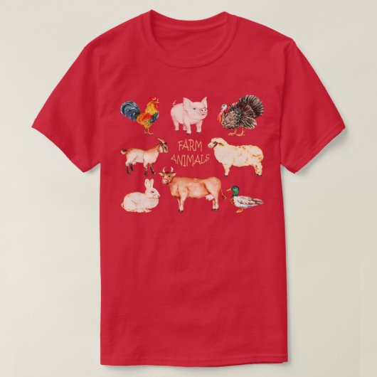 T-shirt Animaux de ferme (Design devant)