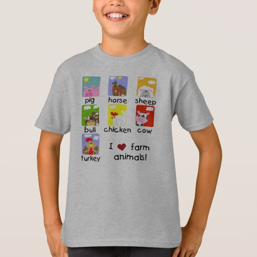 T-shirt Animaux de ferme (Devant)