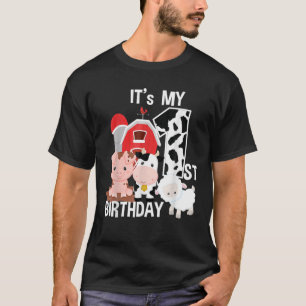 T-shirt Animaux de ferme 1 an C'est ma 1ère fête d'anniv