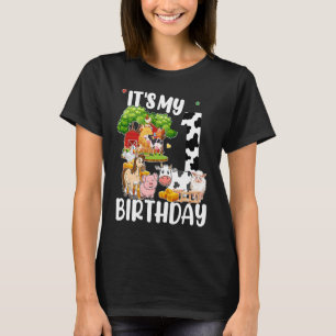 T-shirt Animaux de ferme 1 an C'est ma 1ère fête d'anniver