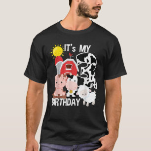 T-shirt Animaux de ferme 3 ans C'est ma 3e fête d'annivers