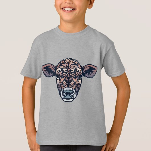 T-shirt Animaux de ferme Amis Calf (Devant)