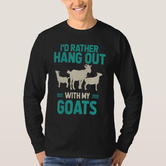 T-shirt Animaux de ferme Chèvre de chèvre (Devant)