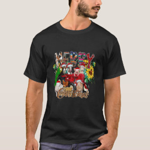 T-shirt Animaux de ferme de pays occidental Vache Joyeux N