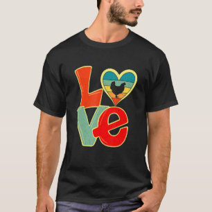 T-shirt Animaux de ferme de poulet vintage en détresse Val