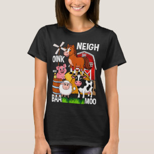 T-shirt Animaux de ferme mignons avec des sons