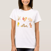 T-shirt Animaux de ferme mignons et animaux de compagnie (Devant)