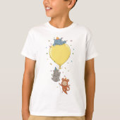 T-shirt Animaux De Fête Tenant Un Ballons (Devant)