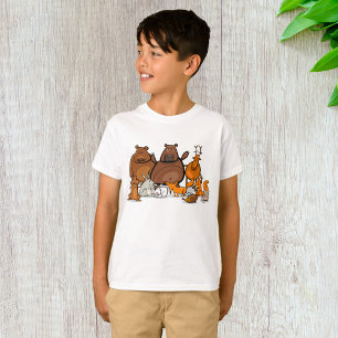T-shirt Animaux de forêt drôles Créatures mignonnes des bo