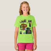 T-shirt Animaux de forêt tropicale pour enfants (Devant entier)