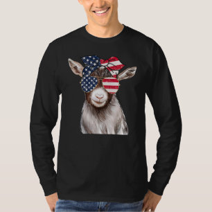 T-shirt Animaux de la ferme de chèvre Farmer Girl 4 juille