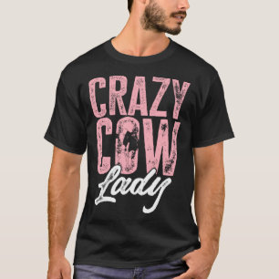 T-shirt Animaux de la ferme de vache - Crazy Vache Lady Sw