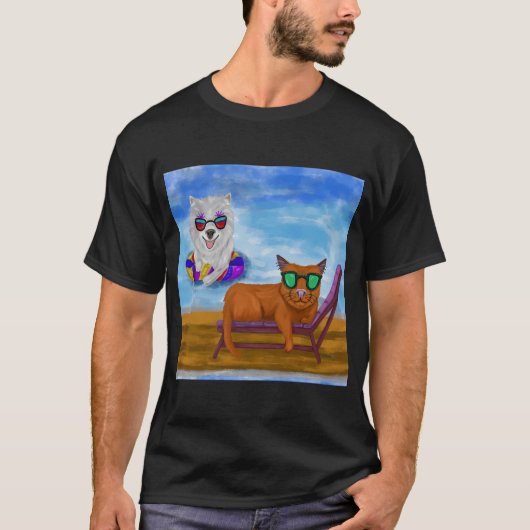 T-shirt Animaux de la piscine (Devant)