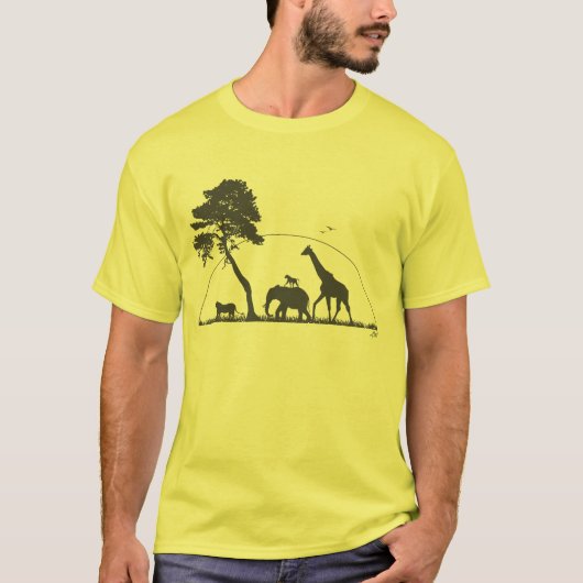 T-shirt Animaux de l'Afrique (Devant)