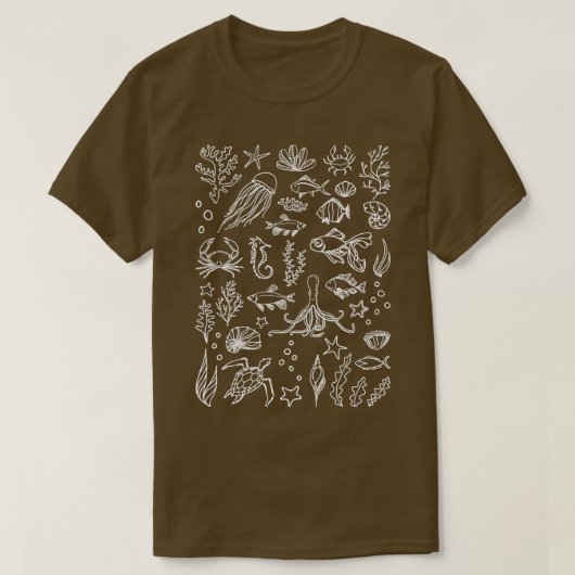 T-shirt Animaux de mer 1 (Design devant)