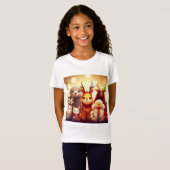 T-Shirt Animaux de Noël 1 (Devant entier)