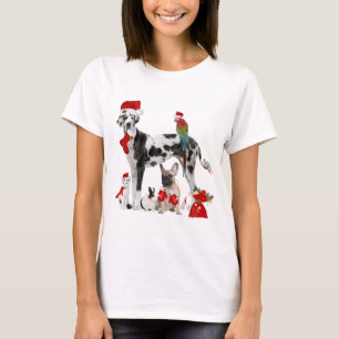 T-shirt Animaux de Noël Père Noël
