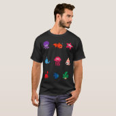T-shirt Animaux de plage mignons . (Devant entier)