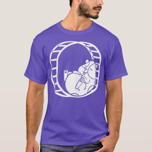 T-shirt Animaux de roue Hamster (Devant)